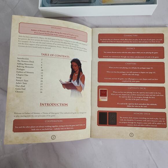 Throne of Glass Game Embers Of Memory Kuro Sarah J Maas Card Game - Picture 4 of 11